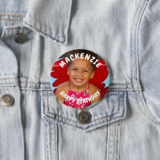 Foto van Aangepaste verjaardag Ronde Button 7,6 Cm
