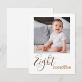 Foto van acht maanden, eerste jaardag, banner Kaar (Voorkant / Achterkant)