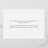 Foto van Afstudeerder 2022 Aankondiging Gold Foil (Achterkant)