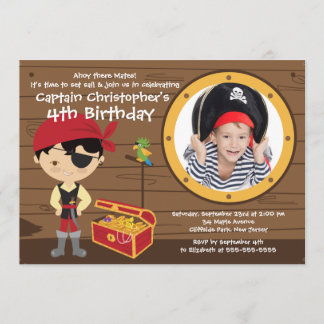 Foto van Ahoy Mates Pirate Birthday Party Kaart