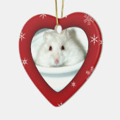 Foto van Albino Hamster Keramisch Ornament (Links)