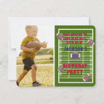 Foto van American Football Birthday Party