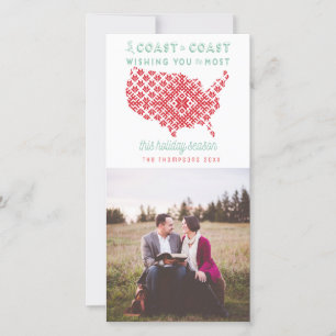 Foto van American from Coast to Coast Kerstmis Feestdagenkaart