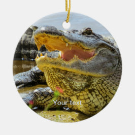 Foto van Amerikaanse alligator personaliseren Keramisch Ornament