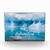 Foto van Antarctica ijsberg met tekst (Voorkant)