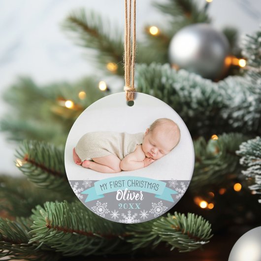 Foto van Aqua Blue Baby Ornament
