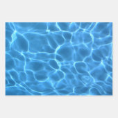 Foto van Aqua Blue Swimming Pool Inpakpapier Vel (Voorkant)