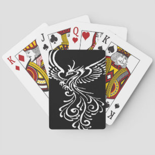 Foto van Ashes Phoenix White Illustration Pokerkaarten