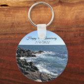 Foto van Atlantic Ocean Blue 40th Jubileum Sleutelhanger (Voorkant)