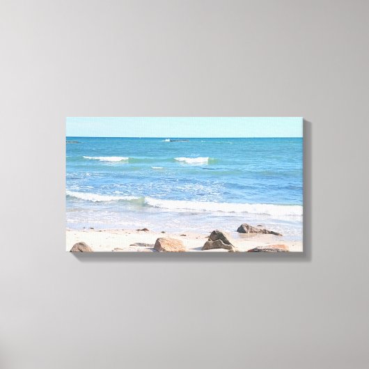 Foto van Atlantic Ocean Shore Canvas Afdruk (Voorkant)