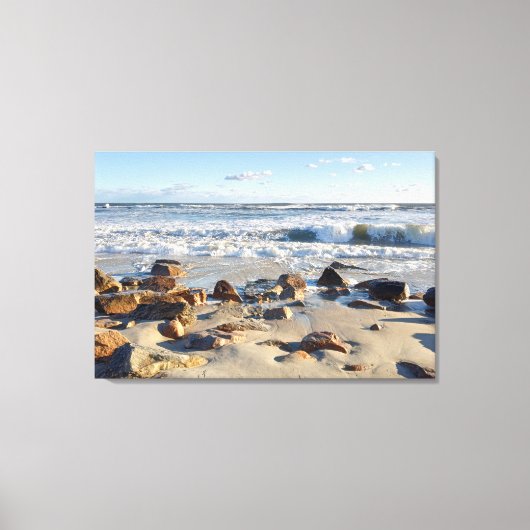 Foto van Atlantic Ocean Waves Canvas Afdruk (Voorkant)