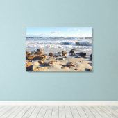 Foto van Atlantic Ocean Waves Canvas Afdruk (Insitu (Houten vloer))