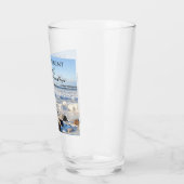 Foto van Atlantic Ocean Waves Happy Retirement Glas (Links)