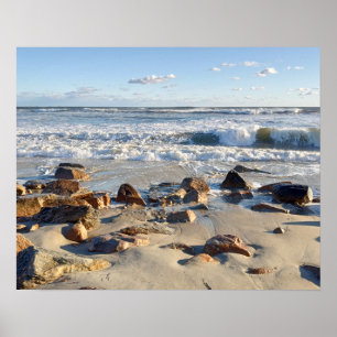 Foto van Atlantic Ocean Waves Poster