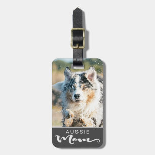 Foto van Australian Shepherd Aussie Ma Dog Bagagelabel