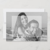 Foto van B/W Black Wedding Save the Date (Achterkant)