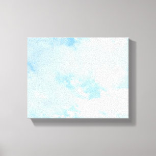 Foto van Baby Blue vredige lucht babyslaapkamer Canvas Afdruk