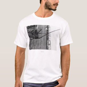 Foto van Bandon, Oregon Harbour Uitzicht en Ships T-shirt