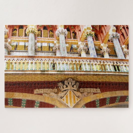 Foto van Barcelona Spain Colorful Architecture Legpuzzel (Horizontaal)