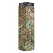 Foto van Beautiful Peacock met Spread Feathers Thermosbeker (Achterkant)