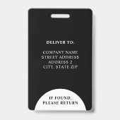 Foto van bedrijf Logo Barcode Employee Badge (Back)