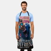 Foto van beste 'Flippin'-boyvriend | Naam Apron Schort (Gedragen)