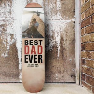 Foto van beste vader ooit Waterverf vader op dag Skateboard