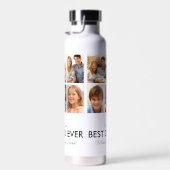 Foto van beste vader op vaderdag Collage Waterfles (Rechts)