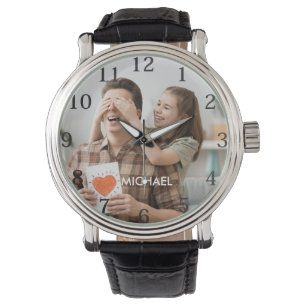 Foto van beste vader op vaderdag horloge