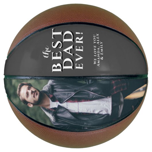Foto van beste vader vaders dag basketbal (Voorkant)