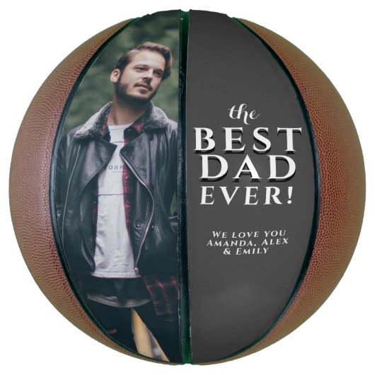 Foto van beste vader vaders dag basketbal (Verticaal)