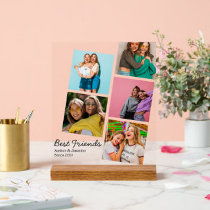 Foto van beste vrienden Acryl geschenkstandaard di Bord
