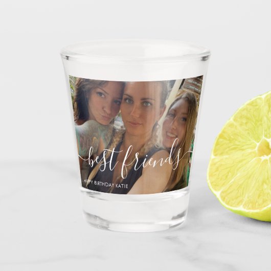 Foto van Birthday Best Friends Custom Shot Glas (Voorkant)