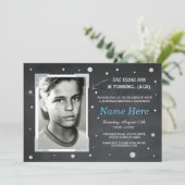 Foto van Birthday  Chalk Invite Mannen 40th 50th Kaart (Staand voorkant)