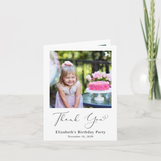 Foto van Birthday Script Bedankkaart (Voorkant)