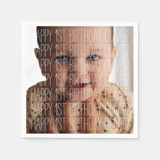 Foto van Birthday Servet (Voorkant)