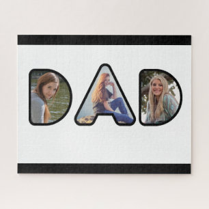 Foto van Black and White Dad Collage Legpuzzel