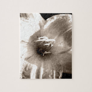 Foto van Black and White Lily Legpuzzel