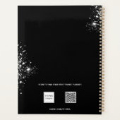 Foto van black Silver Glitter-stofbenoemingen 202 Planner (Achterkant)