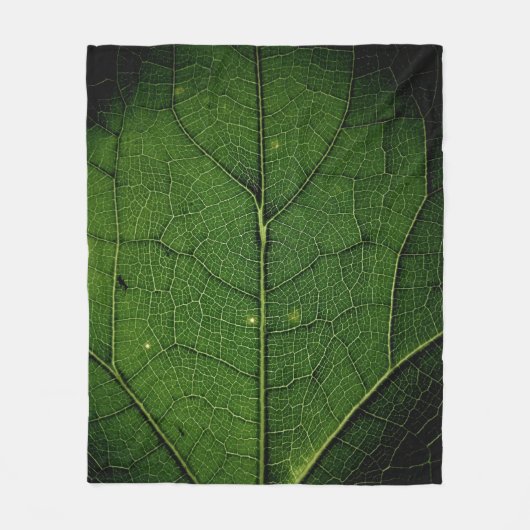 Foto van blad sluiten fleece deken (Voorkant)