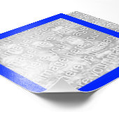 Foto van Bright Blue Lijst Afdruk (Hoek)