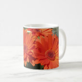 Foto van Bright Oranje Gerbera Daisy Koffiemok (Voorkant rechts)