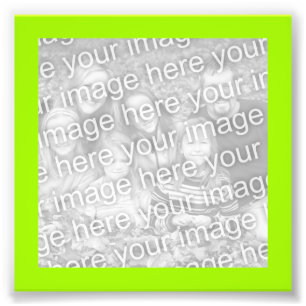 Foto van Bright Yellow Green Lijst Afdruk