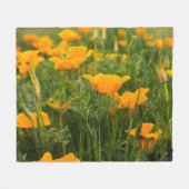 Foto van California Poppy Patch Fleece Deken (Voorkant (Horizontaal))