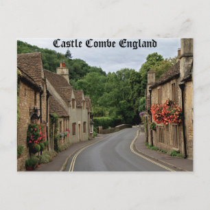 Foto van Castle Combe England met hoge def Briefkaart