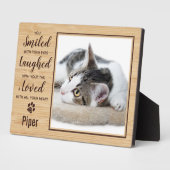 Foto van Cat Memorial Pet Loss Fotoplaat (Zijkant)