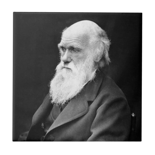 Foto van Charles Darwin Tegeltje (Voorkant)