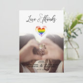 Foto van Chic Love & Bedankt LGBT Rainbow Pride He (Staand voorkant)