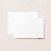 Foto van Chic Married & Merry kerstbruiloft Folie Kaarten (Met envelop)