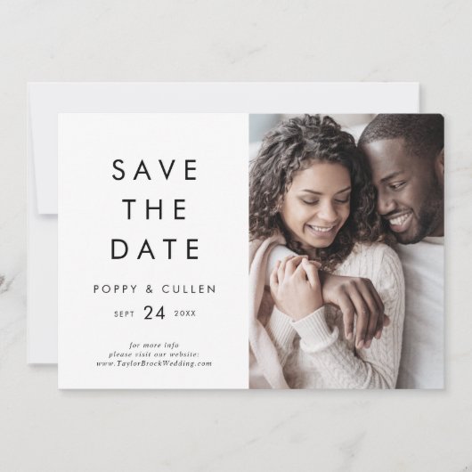 Foto van Chic Typography Save The Date (Voorkant)